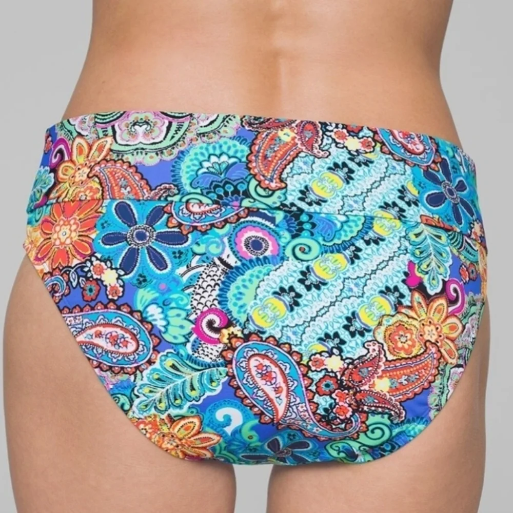 Bleu Rod Beattie Swim Bottom Size 14 Blue Orange